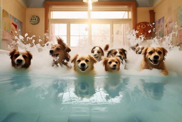 阿那亚犬舍宠物酒店 阿那亚犬舍宠物酒店自助给狗狗洗澡