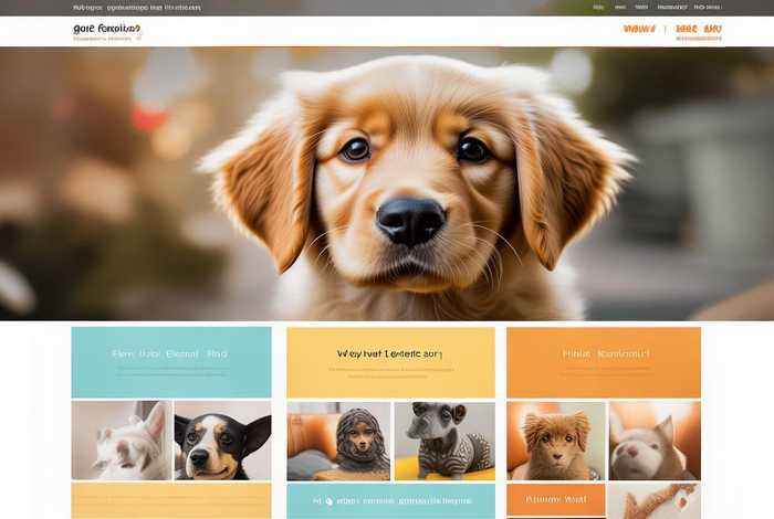 宠物网站模板、宠物网站页面设计模板