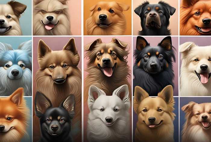 宠物狗品种图片大全绘画（宠物狗品种图片大全绘画图）