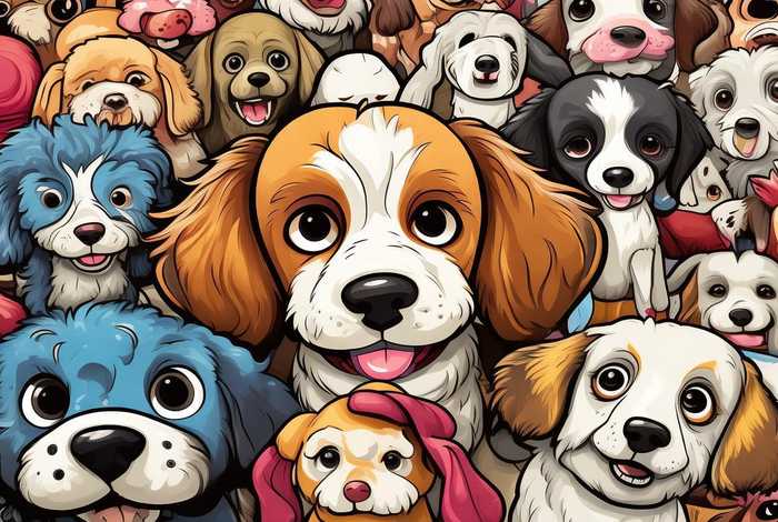 宠物狗品种图片大全 可爱卡通（宠物狗品种图片大全 可爱卡通图）