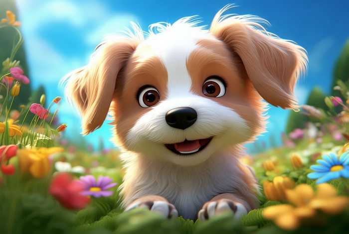 宠物狗图片超清壁纸可爱动漫 宠物狗图片壁纸高清 可爱