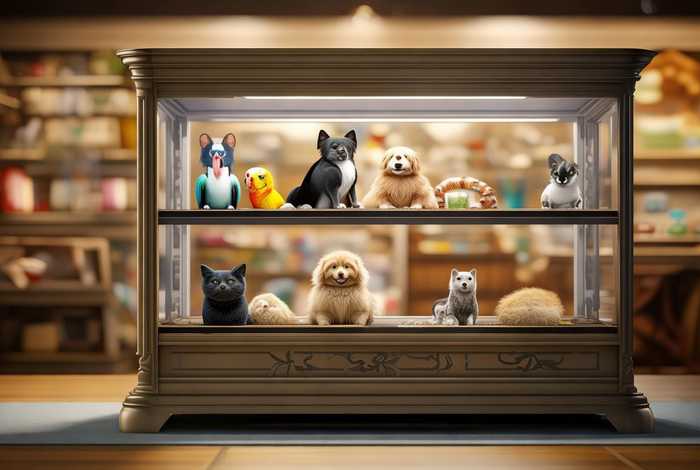 宠物展示柜；宠物店宠物展示柜