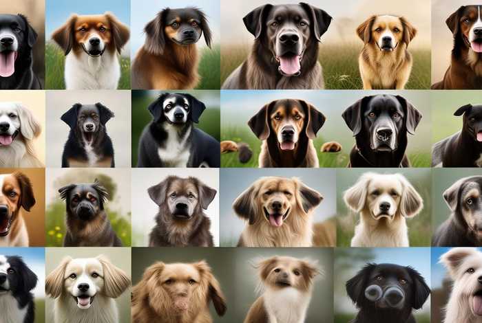 宠物犬种类对比；宠物犬种类对比图