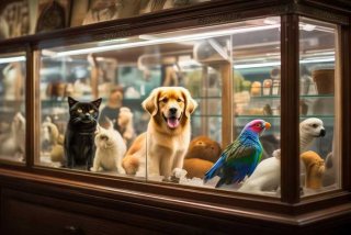 宠物展示柜；宠物店宠物展示柜