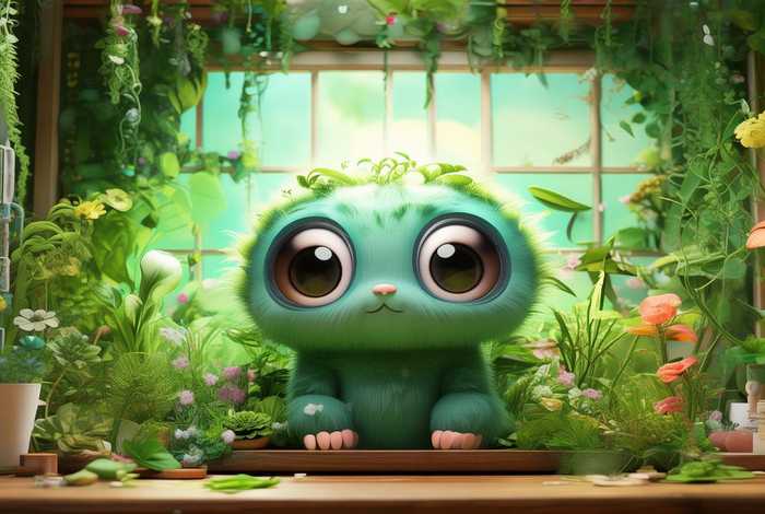 桌面宠物长草颜团子 长草颜团子主题桌面