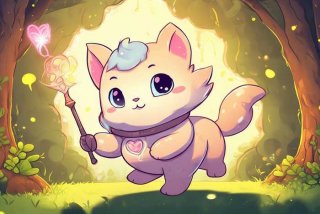 宠物精灵简笔画（可爱精灵宠物简笔画）