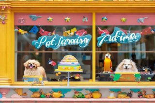 宠物蛋糕店计划书封面图片；宠物店模板计划书