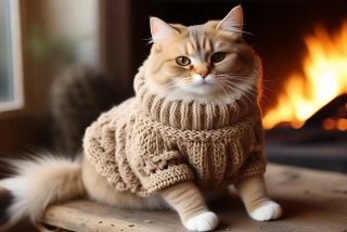 宠物猫咪衣服秋冬款针织；宠物猫咪衣服秋冬款针织教程