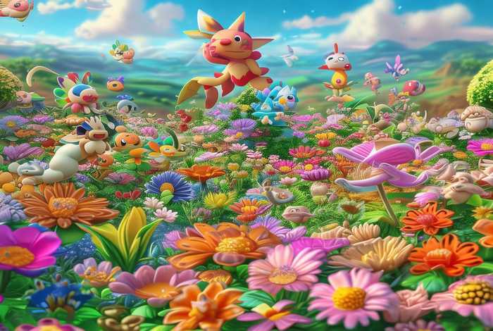 宠物小精灵游戏原生花3，宠物小精灵游戏原生花3D