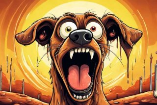 热死的狗表情包，热死的狗表情包图片