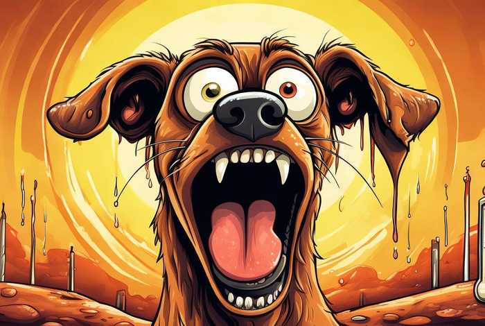 热死的狗表情包，热死的狗表情包图片