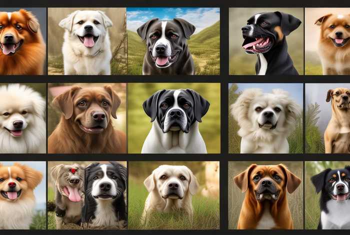 宠物犬种类对比；宠物犬种类对比图