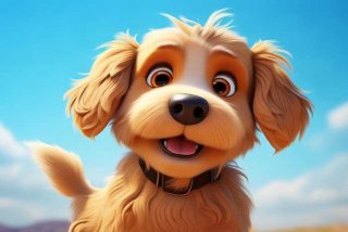 可爱宠物狗卡通头像；可爱宠物狗卡通头像图片