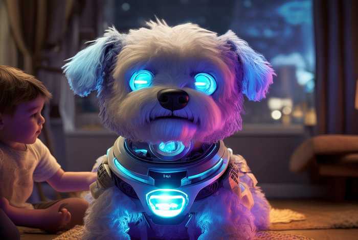 电子宠物狗机器人；电子宠物狗机器人视频