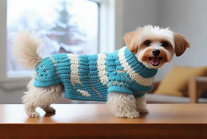 宠物衣服钩织教程（宠物衣服钩织教程视频）