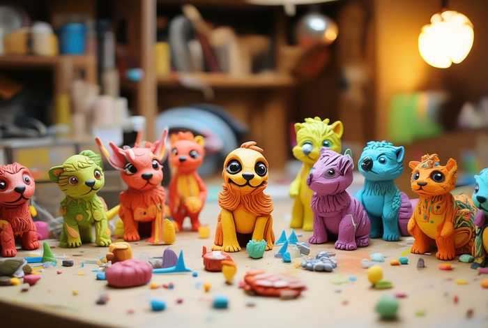 桌面宠物手工；桌面宠物手工用彩泥