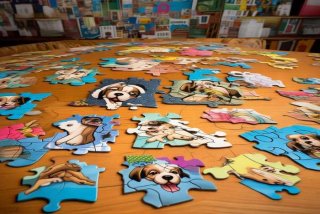 宠物狗狗的拼图挑战 宠物狗狗的拼图挑战视频