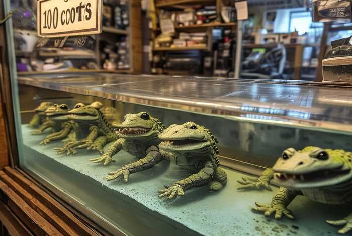 宠物鳄鱼10钱一只；宠物鳄鱼专卖店宠物鳄鱼10钱一只