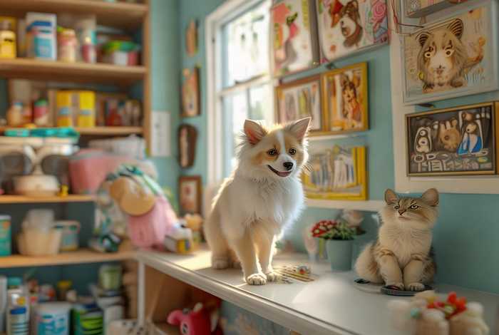 宠物店兽医店，兽医店和宠物医院