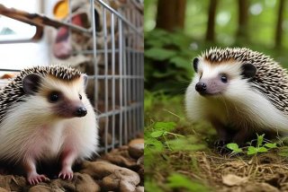 宠物刺猬和野生刺猬的区别图片，宠物刺猬和野生刺猬的区别图片大全