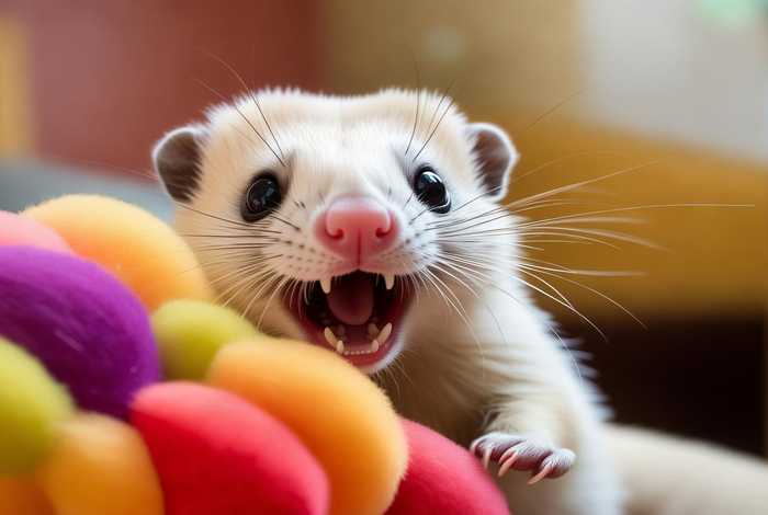 宠物雪貂咬人吗、宠物雪貂咬人吗视频