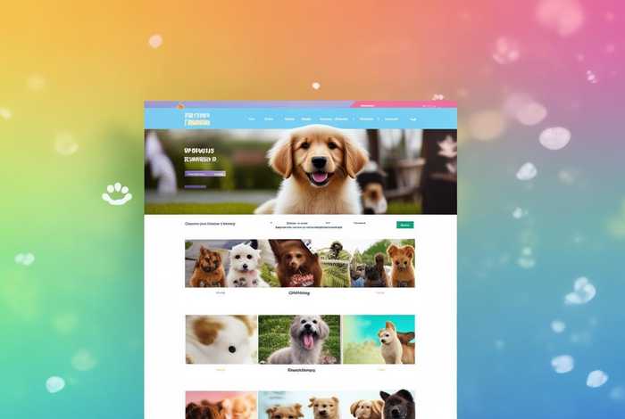 宠物网站模板、宠物网站页面设计模板
