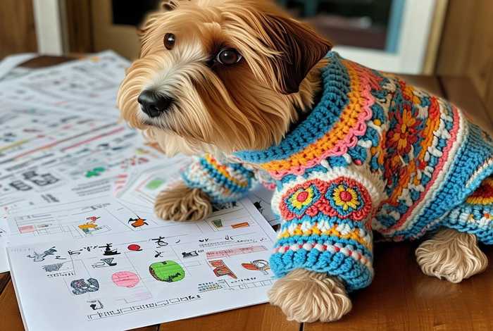 宠物衣服钩织教程与图解、宠物衣服钩织教程与图解五斤