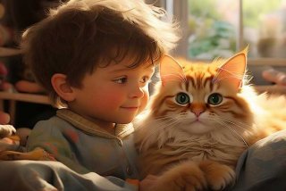 宠物猫咪和男孩的图片（宠物猫咪和男孩的图片可爱）