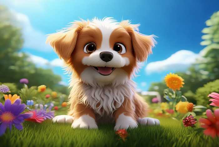 宠物狗图片超清壁纸可爱动漫 宠物狗图片壁纸高清 可爱