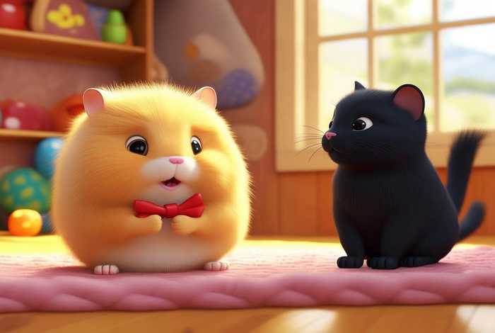 迷你宠物星火腿 - 迷你宠物星火腿和猫是男生还是女生