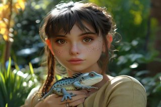 宠物蜥蜴娘 宠物蜥蜴娘 本人