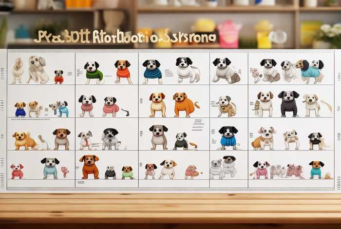 宠物服装尺寸对照表、宠物服装尺寸对照表图