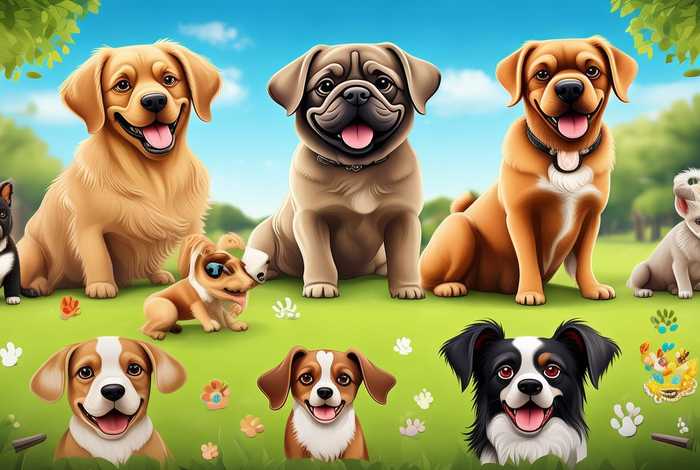 宠物狗的种类的宣传海报 宠物狗的种类的宣传海报怎么画