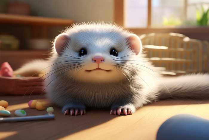 宠物雪貂图片；宠物雪貂介绍及图片