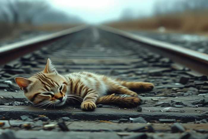 宠物猫被扔下火车后死亡 宠物猫被扔下火车后死亡了