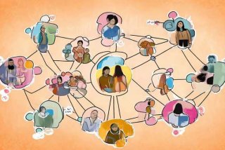 人际关系网络图(学生)（人际关系网络图手绘）