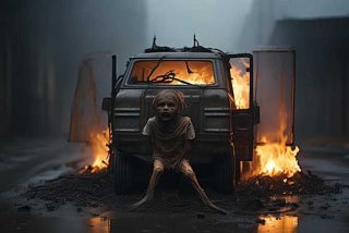 宠物火化车烧小孩（宠物火化车烧小孩的视频）