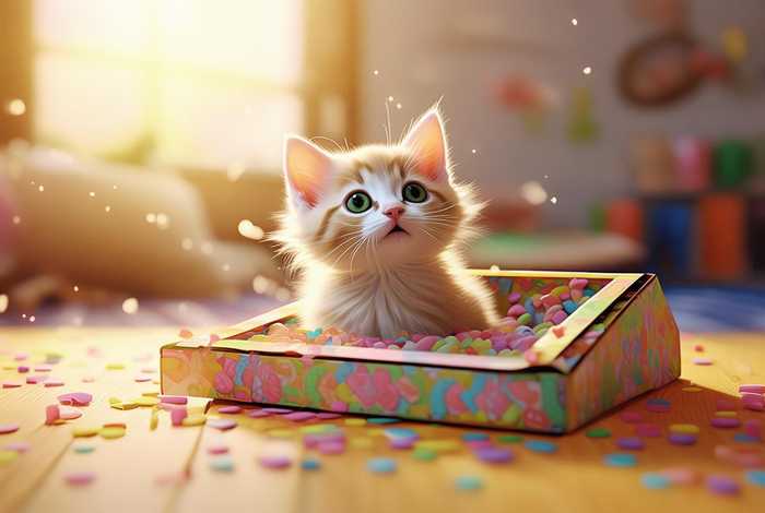 宠物盲盒开箱视频 - 宠物盲盒开箱视频结果开出来了一只小猫