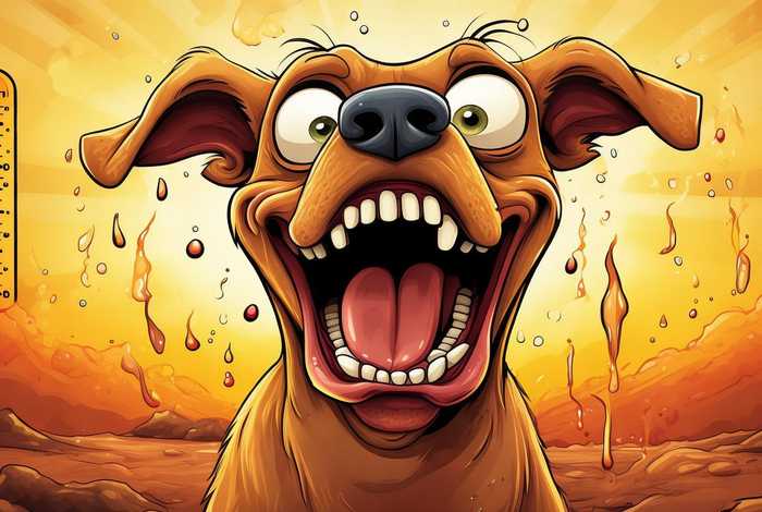 热死的狗表情包，热死的狗表情包图片