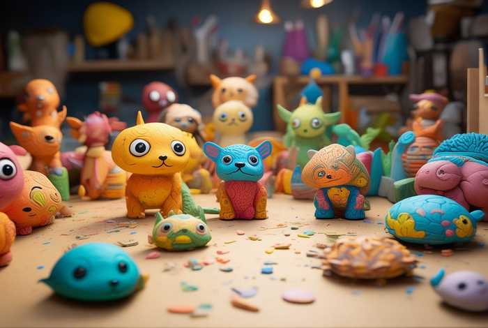 桌面宠物手工；桌面宠物手工用彩泥