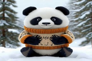 宠物熊猫四脚装秋冬加厚（熊猫四脚朝天图片）