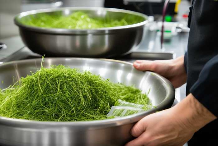 宠物零食冻干猫草粒图片鸡肉加猫草 宠物猫冻干零食怎么做出来的