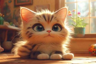 动漫宠物图片，动漫宠物猫图片