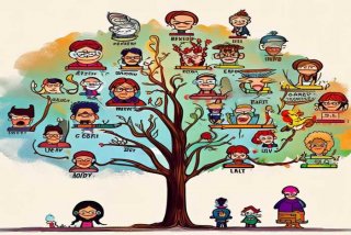 手绘人际关系图；手绘人际关系图怎么画