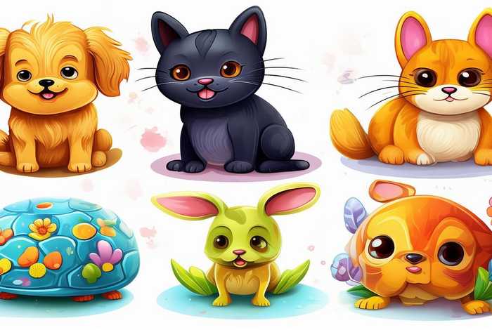 宠物种类卡通，宠物种类卡通图片