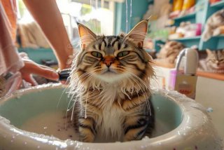 猫咪宠物店洗澡一般多少钱（猫咪宠物店洗澡一般多少钱一次）