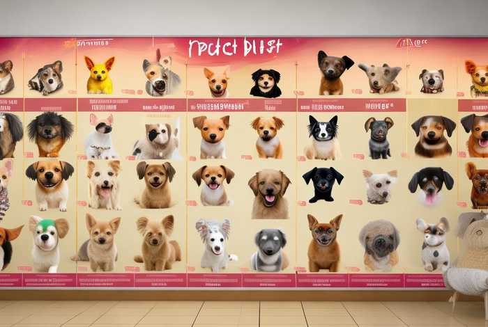 宠物店价格表样板；宠物店价格表样板图