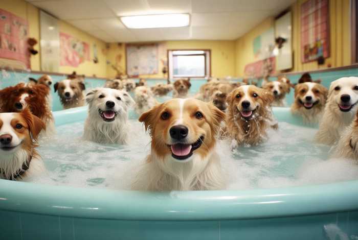 阿那亚犬舍宠物酒店 阿那亚犬舍宠物酒店自助给狗狗洗澡