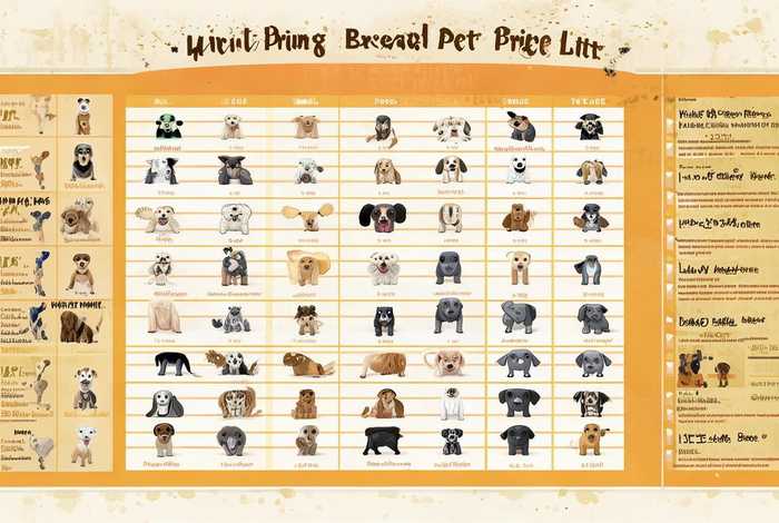 宠物狗价格表2022价目表 - 宠物狗的价格表