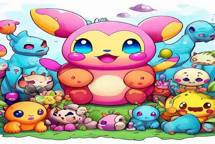 宠物小精灵图片涂色可打印 宠物小精灵图片大全集可爱